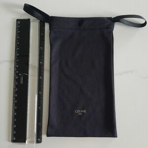 Celine Elegant Black Fabric Pouch